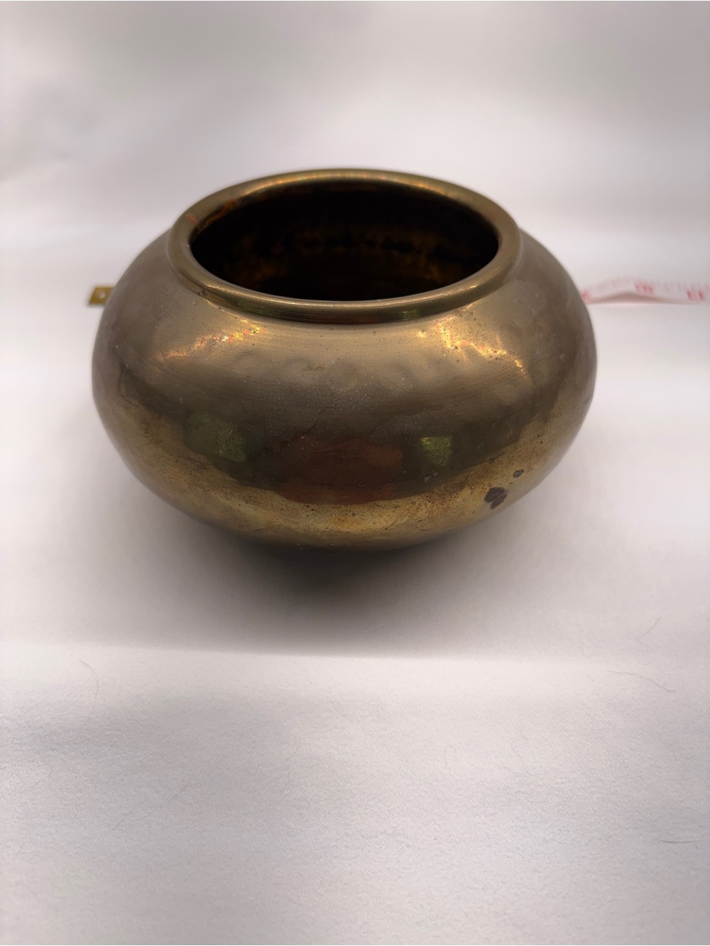 Vintage Boho Brass Bowl - Shiny Gold Finish